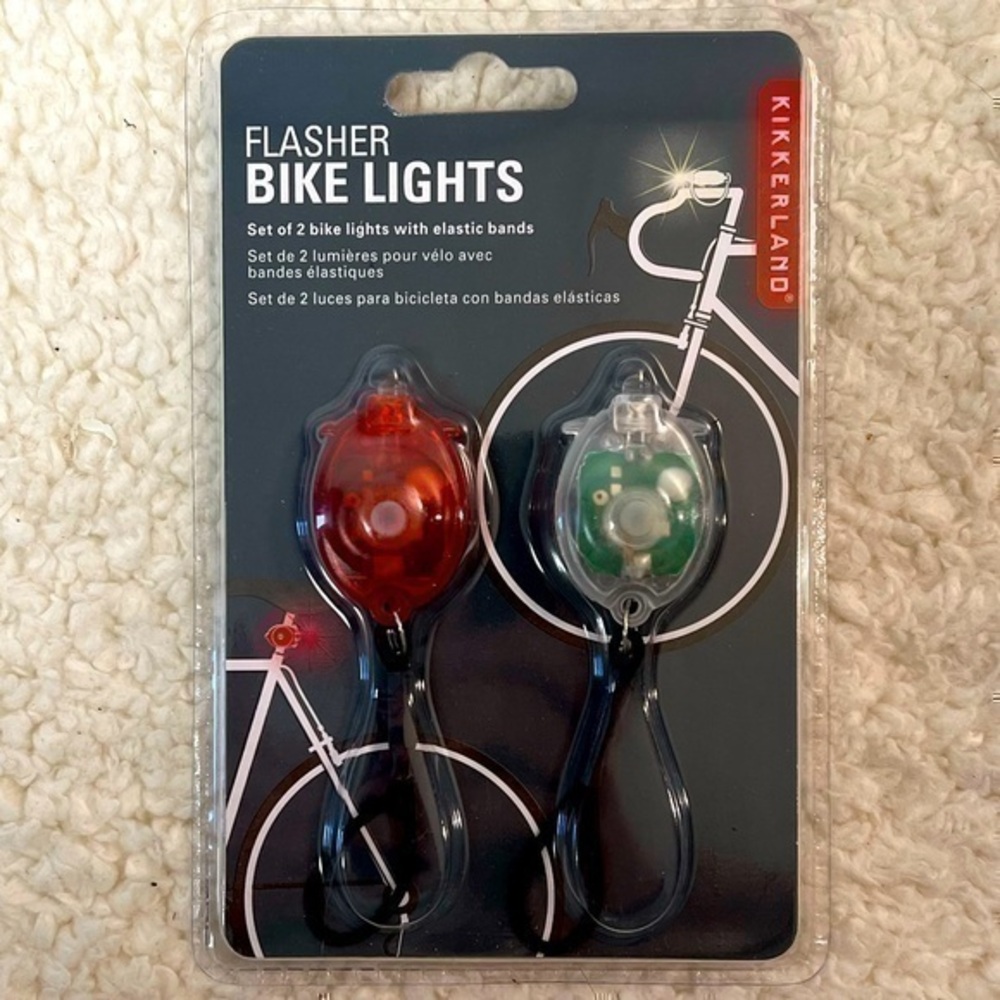 ☀️2/$14☀️Kikkerland Flasher Bike Lights